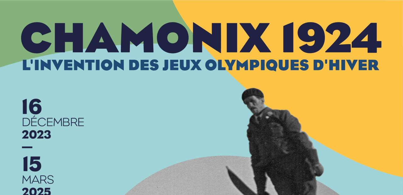 Affiche exposition temporaire Chamonix 1924