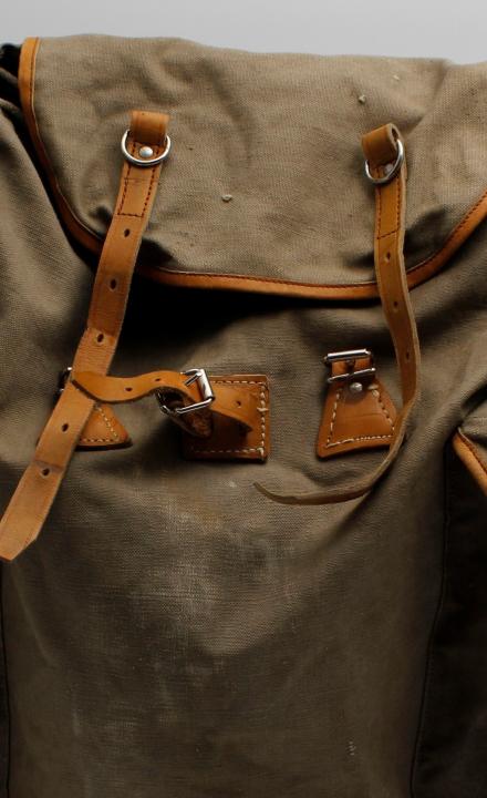 Sac à dos de Jacques Oudot, don d'Annick Saugier ©museealpin Sac à dos de Jacques Oudot, don d'Annick Saugier ©museealpin
