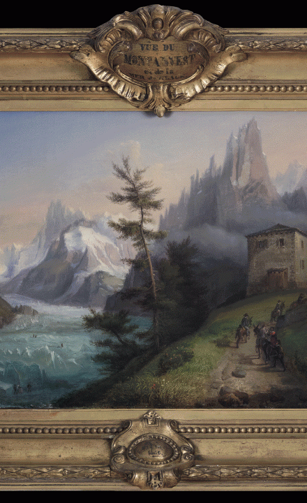 Vue du Montenvers et de la Mer de Glace, RICOIS François-Edme ©VidalieDenis Vue du Montenvers et de la Mer de Glace, RICOIS François-Edme ©VidalieDenis