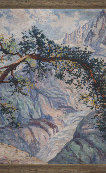 Arbre surplombant la Mer de Glace, Georgette AGUTTE ©DenisVidalie Arbre surplombant la Mer de Glace, Georgette AGUTTE ©DenisVidalie