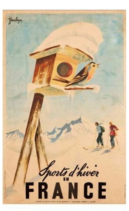 Affiche "Sports d'Hiver en France" ©musée Alpin Affiche "Sports d'Hiver en France" ©musée Alpin