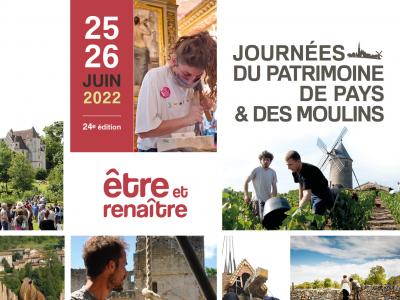 Journées du Patrimoine de Pays et des Moulins 2022 Journées du Patrimoine de Pays et des Moulins 2022