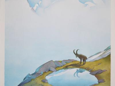 Affiche Samivel ©collection musée Alpin Chamonix Affiche Samivel ©collection musée Alpin Chamonix