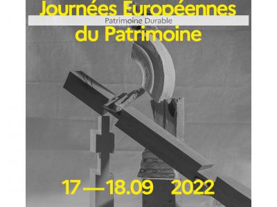 Affiche des Journées Européennes du Patrimoine 2022 Affiche officielle des Journées Européennes du Patrimoine 2022
