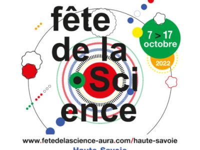 Affiche de la Fête de la Science 2022 en Haute-Savoie