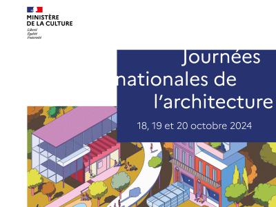 Affiche 2024 des Journées Nationales de l'Architecture